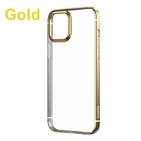 clear case iphone 12 pro max gold