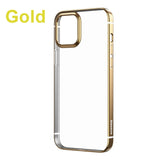 clear case iphone 12 pro max gold