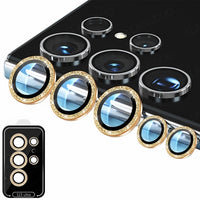 Glitter Camera Protector Metal Lens Ring Glass For Samsung S23 S22 Ultra Plus