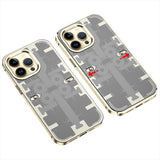 Luxury Mechanical Gear Metal Frame Case For iPhone 14 13 12 series