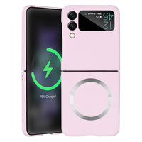 Luxury Wireless Charging Magsafe Magnetic Shockproof Matte Case For Samsung Galaxy Z Flip 4 3