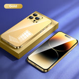 Luxury Stainless Steel Phone Case For iPhone 14 13 series