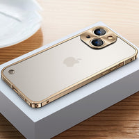 Metal Snap Frame Camera Protector Case for iPhone 14 13 12 series