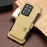 Multi Card Holder Leather Protective Case For Samsung Galaxy S20 Series