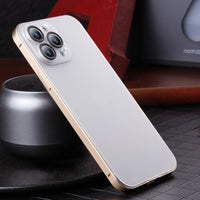 Luxury Aluminum Metal Matte Case for iPhone 14 13 12 series