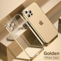 Full Lens Cover Shockproof Plating Case For iPhone 13 12 11 Series