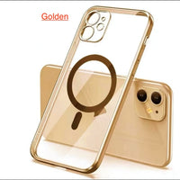 Transparent Silicone Magnet Case for iPhone 13 12 11 Series