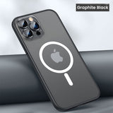 Magnetic Wireless Charger Full Lens Protection Matte Case For iPhone 13 12 Pro Max