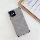 Simple Suede Cloth Phone Cases For iphone 12 11 Series