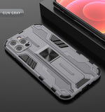 Shockproof Armor Stand Back Cover Case for iPhone 12 11 Se