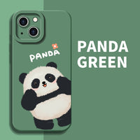 Cute Panda Cartoon Creative Funny Anti Drop Case For iPhone 14 13 12 series