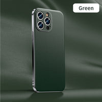 Premium Leather Shockproof Lens Protection Case for iPhone 14 13 12 series