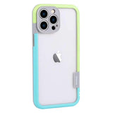 Dual Color-Block Bumper Soft TPU Case With Camera Lens Protection For iPhone 15 14 13 series