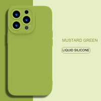 Square Liquid Silicone Case for iPhone 14 13 12 series