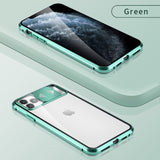 Magnetic Adsorption Metal Case Slide Protect Lens for iPhone 11 Series