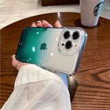 Transparent Gradient Shockproof Cases for iPhone 14 13 12 series