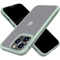 Carbon Fiber Border Matte Transparent Shockproof Case for iPhone 13 12 series