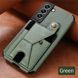 Card Slot Magnetic Car Holder Case for Samsung Galaxy S22 S21 S20 Note 20 Ultra Plus
