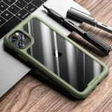 Tempered Shockproof Full Lens Protection Clear Case For iPhone 13 12 11 Series