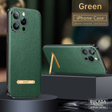 Leather Texture Cases With Invisible Stand For iPhone 14 13 series