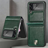 Original Slim Flip Leather Case For Samsung Galaxy Z Flip 4 3