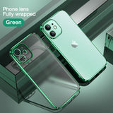 Luxury Soft Silicone Clear Bumper Case For iPhone 12 Series