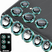 Glitter Camera Protector Metal Lens Ring Glass For Samsung S23 S22 Ultra Plus