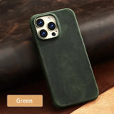 Luxury Retro Leather Case for iPhone 15 14 13 12 series