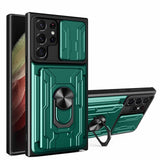 Shockproof Card Slot Bracket Case for Samsung S22 S21 S20 series