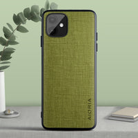 Fashion Real Fabric Soft TPU & Hard PC Case for iPhone 11 Series