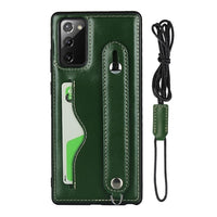 Sling Card Holder Genuine Leather Case For Samsung Galaxy Note 20 Series