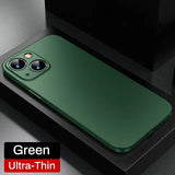 Ultra Thin Soft PP Matte Hard Back Translucent Clear Slim Case For iPhone 15 14 13 12 series