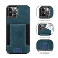 Comfortable Leather Drop Protection Card Pocket Case for iPhone 12 11 Series