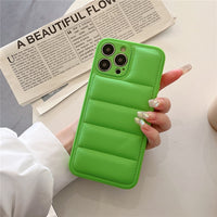 Fashion Down Jacket Case for iPhone 14 13 12 series