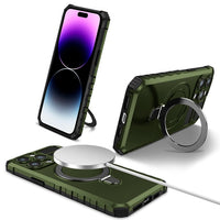 Luxury Shockproof Magnetic Vehicle-Mounted Ring Stand Holder Magsafe Case For iPhone 14 13 12 series