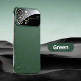 Luxury Shockproof PU Leather Lens Protection Case For iPhone 15 14 13 12 series