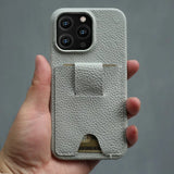 Premium Card Holder Slots Leather Case For iPhone 15 14 13 series