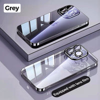Plating Soft TPU Lens Protection Anti-Fall Case For iPhone 15 14 13 series