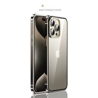 Titanium Alloy Magnetic Wireless Charge Case For iPhone 15 series