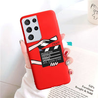 Cute Girl Christmas Soft TPU Silicone Phone Case For Samsung Galaxy S21 S20 Series