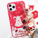 New Christmas Gift Silicone Case For iPhone 13 12 11 Series