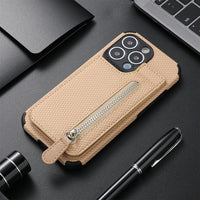 Zipper Wallet Phone Case for iPhone 13 12 11 Pro Max Mini