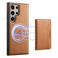 Detachable Magnetic Leather Wallet Card Slots Case For Samsung Galaxy S24 S23 Ultra Plus