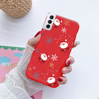New Year Deer Merry Christmas Phone Case For Samsung Galaxy S21 Series