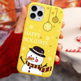 New Christmas Deer Santa Claus Phone Case For iPhone 12 Series