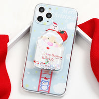 Merys Christmas Case with Quicksand Doll Holder For iPhone 13 12 11 Serie