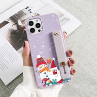 Wriststrap Christmas Cases For iPhone 13 12 11 Series