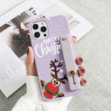 Wriststrap Christmas Cases For iPhone 13 12 11 Series