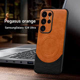 Magsafe Magnetic Leather Case for Samsung Galaxy S24 series