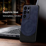 Magsafe Magnetic Leather Case for Samsung Galaxy S24 series